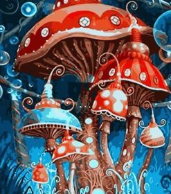 Fantasy Mushroom Paint By Numbers