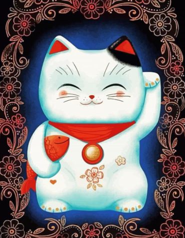 Charming Maneki Neko Paint By Numbers