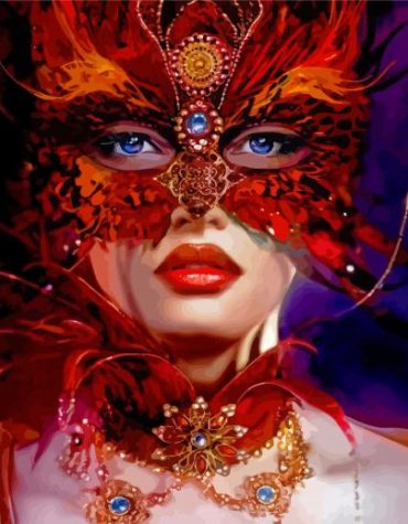 Masquerade Woman Paint By Numbers