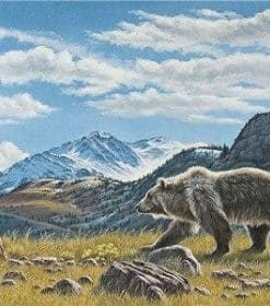 Scenic Mountain Bear Paint By Numbers