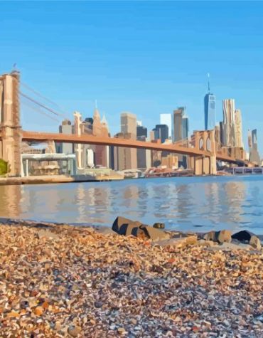 New York Pebble Beach Bridges Paint By Numbers