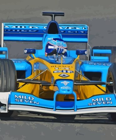 Formula One Racing Car Paint By Numbers