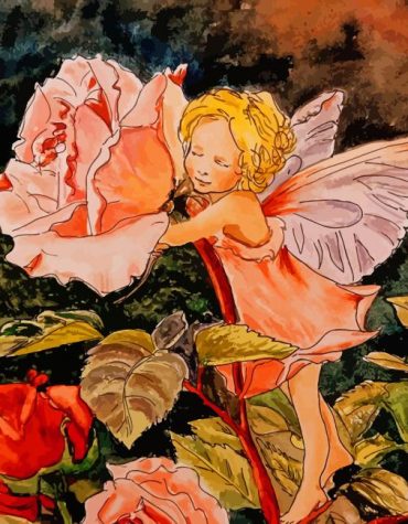 Rose Fairy Cicely Mary Barker Paint By Numbers