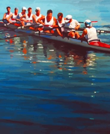 Rowers at Sea Paint By Numbers