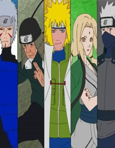 Seven Hokages Anime Paint By Numbers