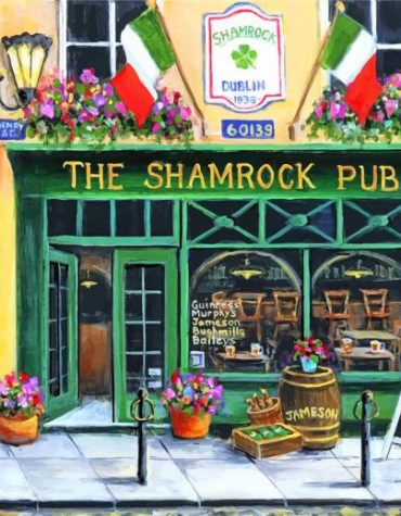 Shamrock Pub Building Paint By Numbers
