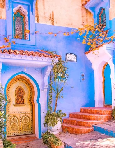 Blue Pearl Morocco Paint By Numbers