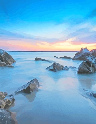 Blue Ocean Tranquility Paint By Numbers