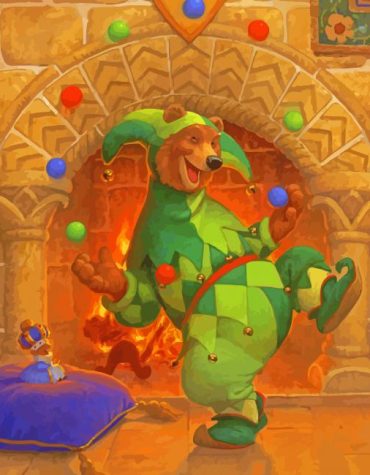 Juggler Bear with Balls Paint By Numbers