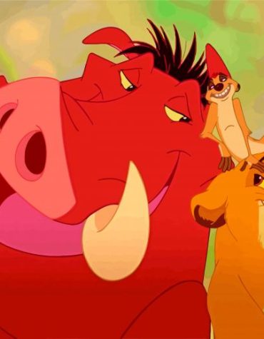 The Lion King Pumbaa Magic Paint By Numbers