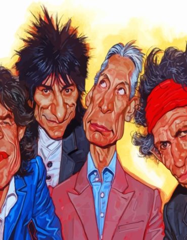 The Rolling Stones Rock Band Paint By Numbers