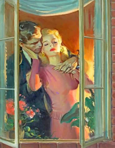 The Secret Lover Vintage Romance Paint By Numbers