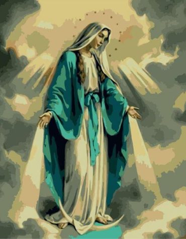 The Blessed Mary Religious Paint By Numbers