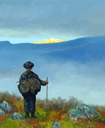 Theodor Kittelsen Landscape Paint By Numbers