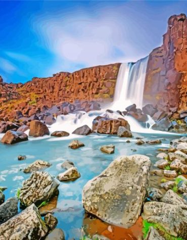 Thingvellir Icelandic Landscapes Paint By Numbers