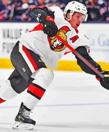 Thomas Chabot Hockey Star Paint By Numbers