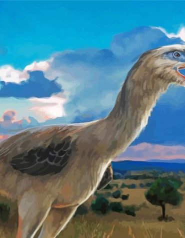 Titanis Extinct Bird Paint By Numbers