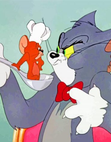 Tom and Jerry Cartoon Paint By Numbers