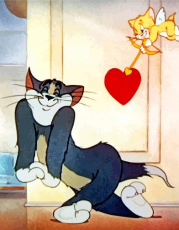 Tom and Jerry Romance Paint By Numbers