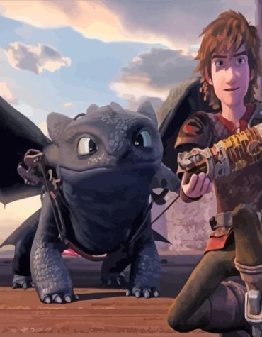 Toothless Hiccup Adventure Paint By Numbers