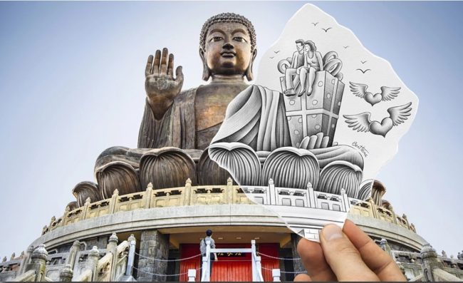 Hong Kong Buddha Scene Paint By Numbers