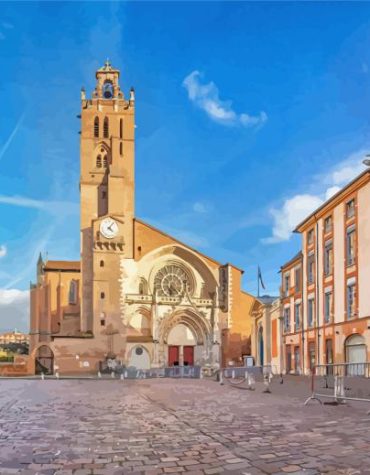 Toulouse France Architecture Paint By Numbers