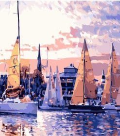 Ocean Tourist Boats Paint By Numbers