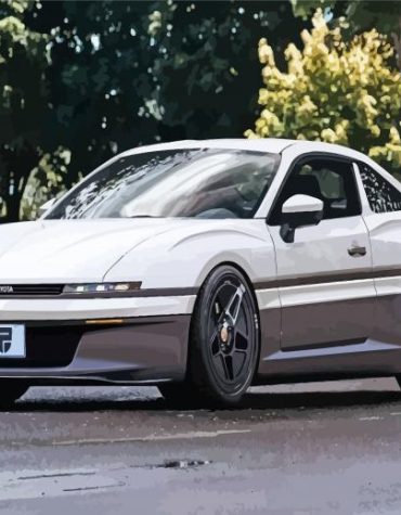 Toyota Drift Car Paint By Numbers