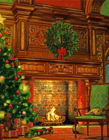 Traditional Christmas Celebration Paint By Numbers