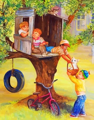 Tree House Adventures Paint By Numbers