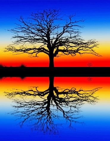 Lake Reflection Paint By Numbers