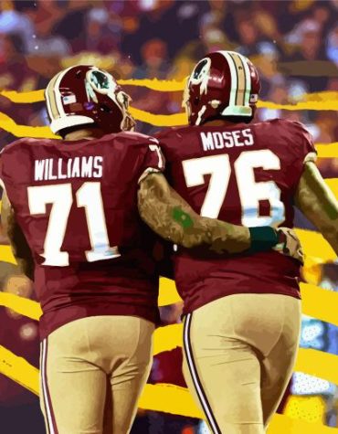 Trent Williams Famous Football Paint By Numbers