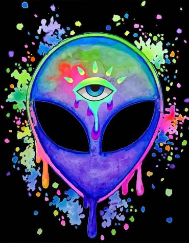 Colorful Alien Artwork Paint By Numbers