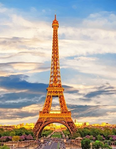 Trocadero Gardens Paris Paint By Numbers