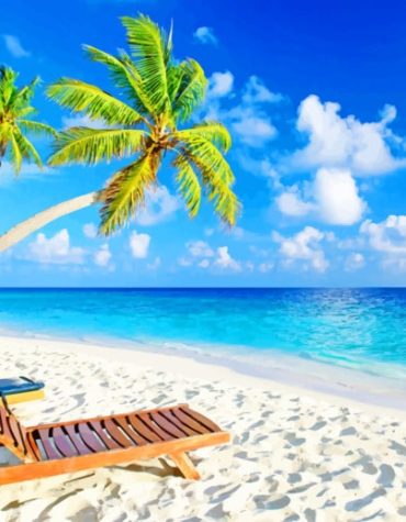 Tropical Beachside Escape Paint By Numbers