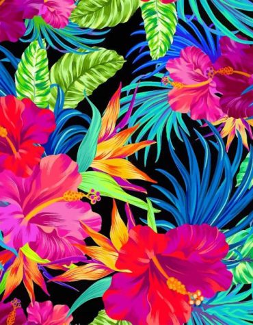 Tropical Monstera Leaves Paint By Numbers