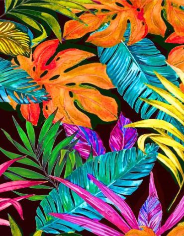 Tropical Monstera Paint By Numbers