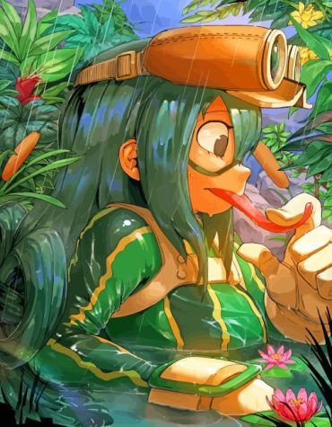 (Tsuyu Asui My Hero Academia Paint By Numbers)