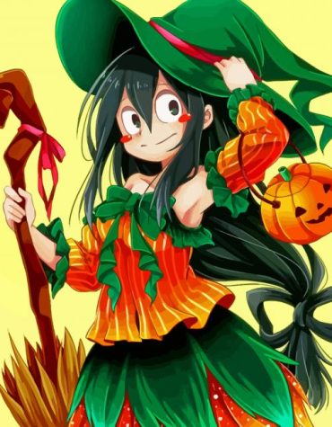 Tsuyu Asui Halloween My Hero Academia Paint By Numbers