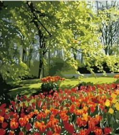 Spring Nature Scenery Paint By Numbers