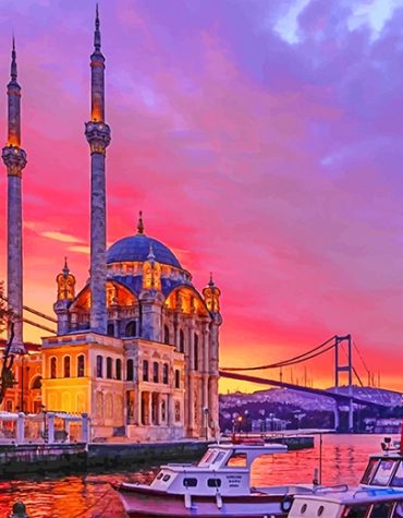 Ortakoy Mosque Istanbul Paint By Numbers