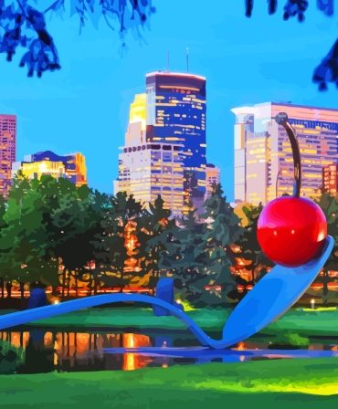 Minneapolis Cityscape Paint By Numbers