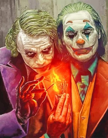 Two Famous Jokers Paint By Numbers