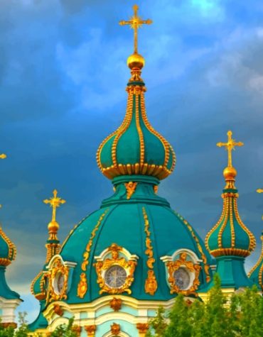 St Andrew Kiev Church Paint By Numbers