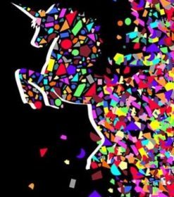 Colorful Unicorn Art Paint By Numbers