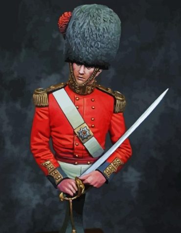Coldstream Guard Vintage Soldiers Paint By Numbers