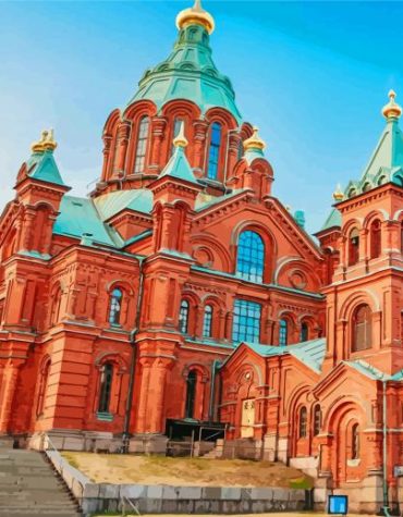 Uspenski Cathedral Helsinki Paint By Numbers