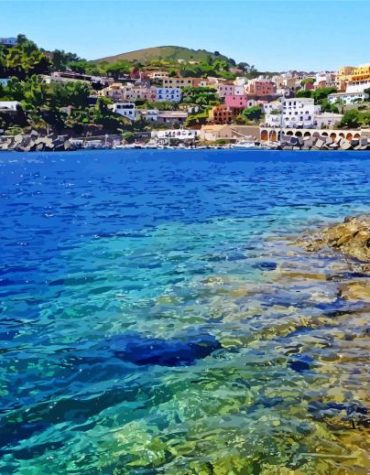 Seaside Ustica Paint By Numbers