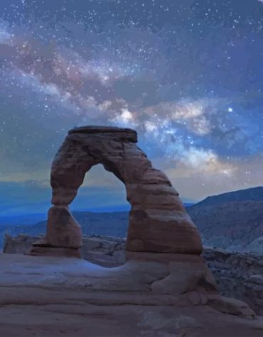 Utah Night Sky Paint By Numbers