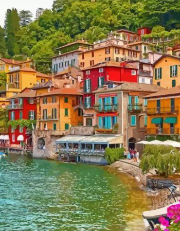 Varenna Italy Scenic Paint By Numbers